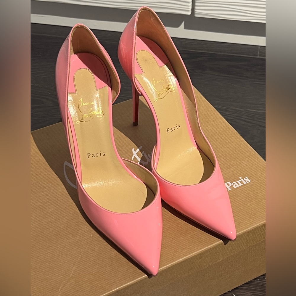 HI BARBIE!💗💗💗 Like New Christian Louboutin Iriza 100 “Dolly” Pink 39 EU